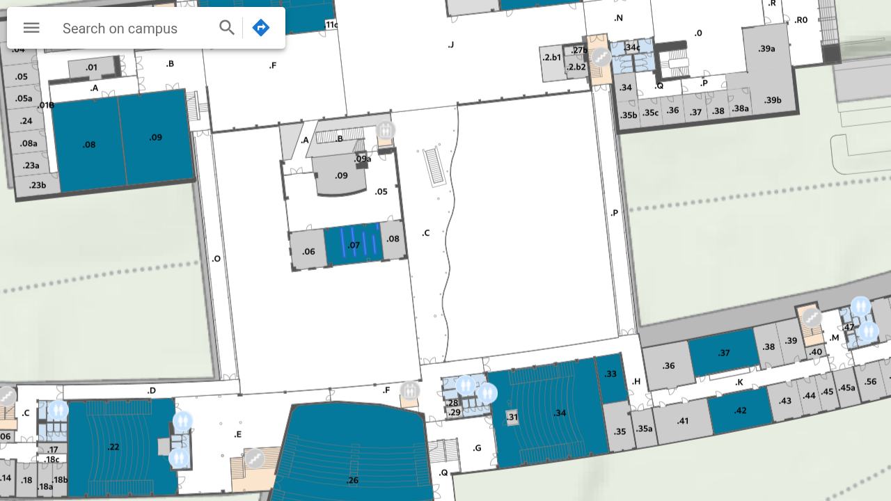 Campus GIS — floor plan detail view